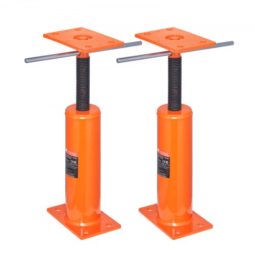 foto del prodotto vevor martinetto da pavimento altezza 30,48 40,64cm, martinetto da pavimento 2 pezzi per seminterrato regolabile per livellamento, portata ca. 4399,85 kg, martinetto sollevamento in acciaio da garage