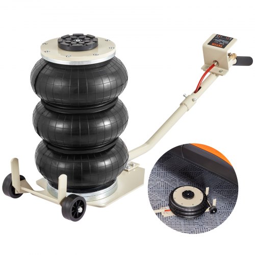 foto del prodotto vevor martinetto pneumatico 3 tonnellate sollevamento 140 450 mm martinetto pneumatico 0,8 1,0 mpa, martinetto gonfiabile 3 cuscini d aria per riparazione auto manutenzione suv pickup officina garage