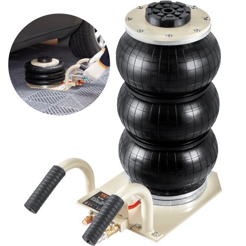foto del prodotto vevor martinetto pneumatico 3t cric aria sollevamento 140 450 mm martinetto pneumatico 0,8 1,0 mpa, martinetto portatile 3 cuscini d aria per riparazione auto manutenzione suv pickup officina garage