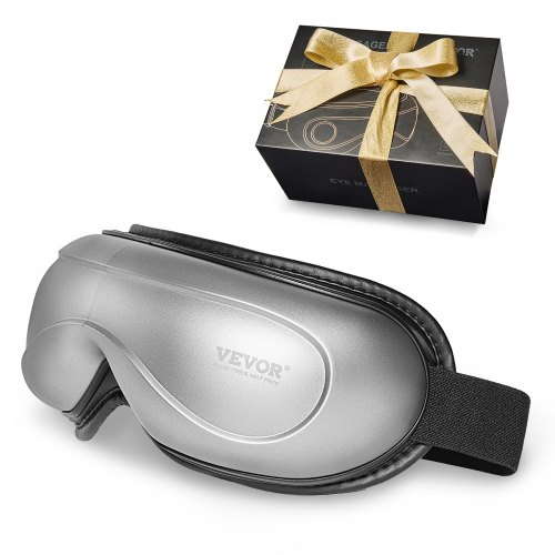 foto del prodotto vevor massaggiatore per gli occhi con calore, maschera per massaggio degli occhi riscaldata, 5 modalit , musica bluetooth, pieghevole a 180 per emicranie, affaticamento degli occhi, occhiaie, grigio
