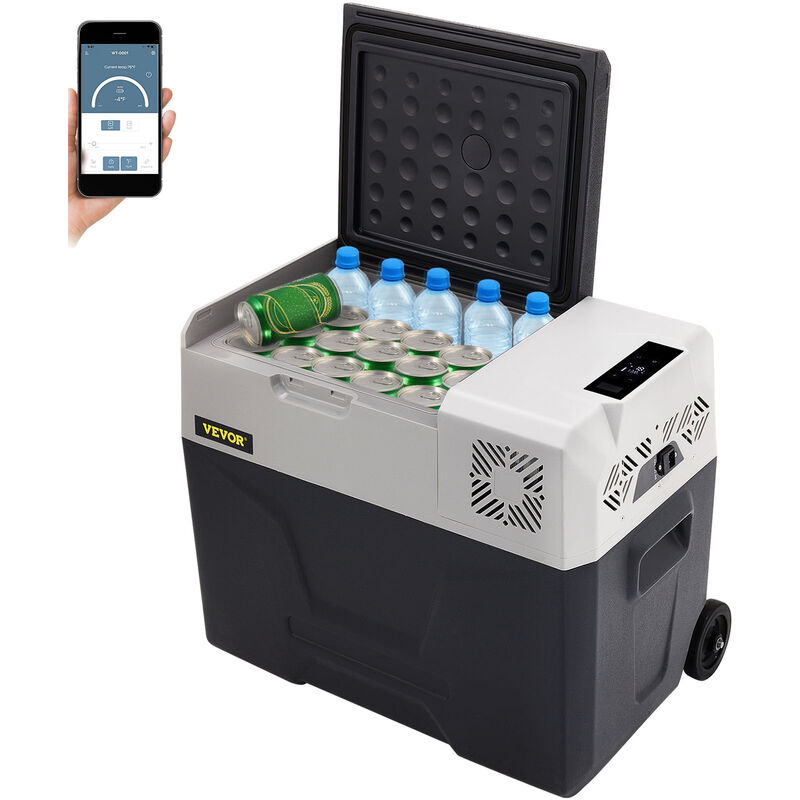 foto del prodotto vevor mini frigorifero portatile per auto congelatore 40l schermo led digitale, frigo portatile capienza 40l campeggio viaggio auto schermo di