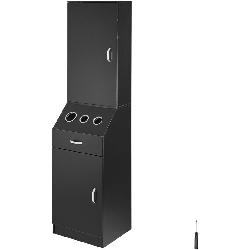 foto del prodotto vevor mobiletto per parrucchiere 44 x 40 x 180 cm mobiletto portaoggetti per salone 22,6 kg set postazione per parrucchiere, con 3 supporti per