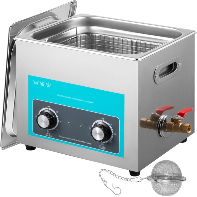 foto del prodotto vevor mophorn 10l pulitore ad ultrasuoni per gioielli con timer di riscaldamento controllo manopola per gioielli occhiali anelli protesi strumenti