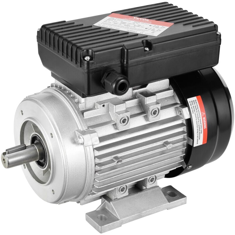 foto del prodotto vevor motore elettrico 0,55kw 1400 giri min, ca 220240v 4,5a, 80, telaio b34, motore compressore dearia monofase, albero chiavetta 19mm, rotazione
