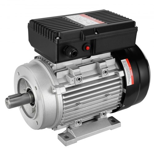 foto del prodotto vevor motore elettrico 1,1kw 1400 giri min, ac 220 240v 7,5a, 90s, telaio b34, motore compressore aria monofase, albero chiavetta 24mm, rotazione cw ccw per macchine agricole e attrezzature generali