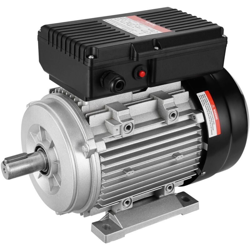 foto del prodotto vevor motore elettrico 1,1kw 2800 giri min, ac 220240v 7,1a, 90s, telaio b3, motore compressore dearia monofase, albero con chiavetta 24mm,