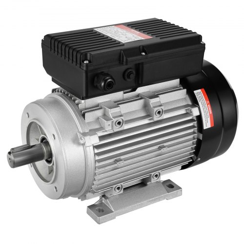 foto del prodotto vevor motore elettrico 1,5kw 1400 giri min, ca 220 240v 9,85a, 90l, telaio b34, motore compressore d aria monofase, albero chiavetta 24mm, rotazione cw ccw macchine agricole e attrezzature generali
