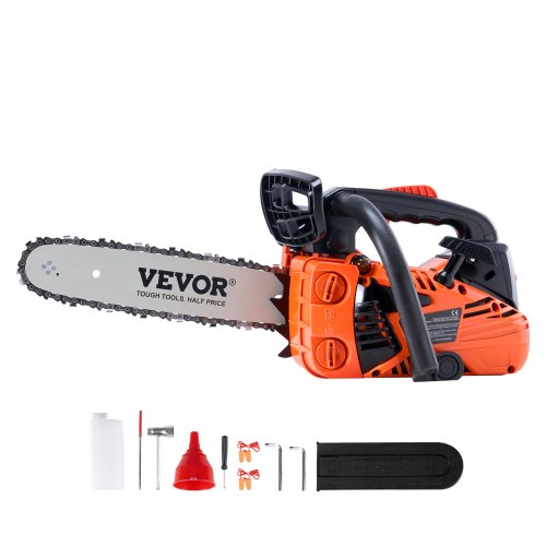 foto del prodotto vevor motosega a benzina guidacatena 30,5 cm senza fili 25,4cc 1,2hp, troncatrice per taglio di rami di alberi, potatura di alberi, disboscamento, taglio forestale, giardini, troncatrice giardinaggio