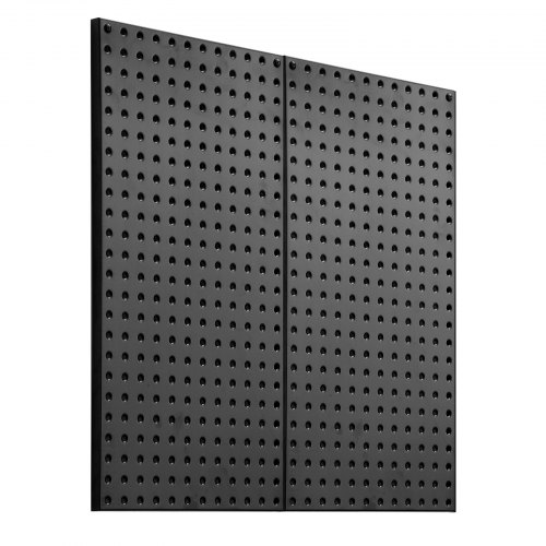 foto del prodotto vevor pannello forato da muro 812,8x406,4 mm organizzatore per garage in metallo da parete con 2 pannelli forati, kit per organizzazione attrezzi per ufficio, studio artigianale, cucina, casa, nero