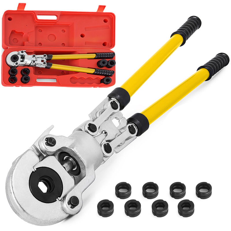 foto del prodotto vevor pinza a crimpare u16, u20, u25, u32, th16, th20, th26, th32 mm, pinza a crimpare pinza a pressione 6 t forza di pressione, pinza a crimpare con