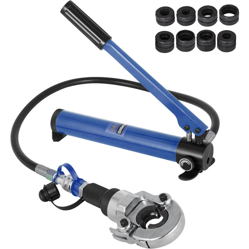 foto del prodotto vevor pinza crimpatrice idraulica th u 16 32 mm, tubi compositi pex pe x crimpare, pinza per pressa idraulica 6t, con impugnatura gommata, per