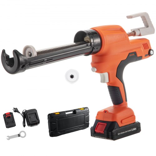 foto del prodotto vevor pistole per calafataggio a mano spinta,0 6500n pistola silicone professionale adatta per cartuccia in tensione, 20v pistola per calafataggio in ferro e pa6 per riempire fessure e crepe di porta
