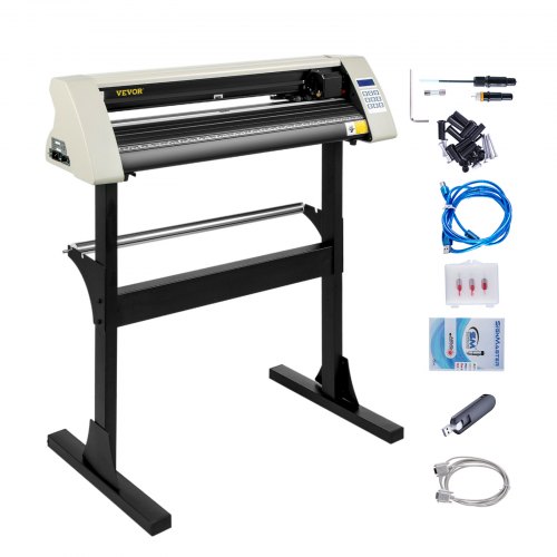 foto del prodotto vevor plotter da taglio in vinile, kh 720 28 pollici 2 mb macchina della taglierina del vinile in alluminio manuale per campo pubblicitario, decorazioni varie, artigianato, creazione di etichette