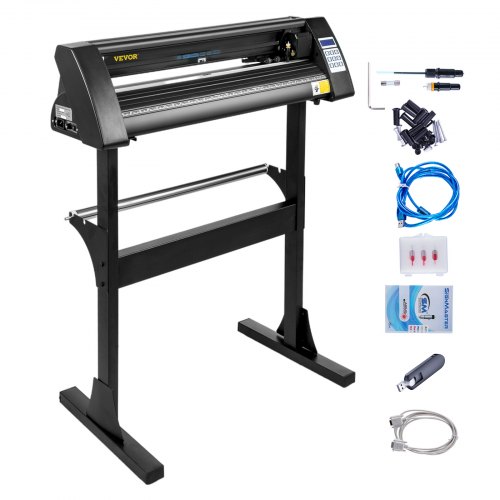 foto del prodotto vevor plotter da taglio in vinile nero, kh 720 2 mb 28 pollici macchina della taglierina del vinile in alluminio manuale per campo pubblicitario, decorazioni varie, artigianato, creazione di etichette