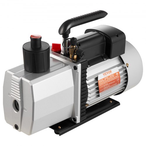 foto del prodotto vevor pompa a vuoto 35,6 x 12,7 x24,4 cm pompa a vuoto per aria condizionata 226,53 l min a due stadi 220v 0,3pa strumento hva per vuoto ultimate per riparazione di automobili evacuazione sotto vuoto