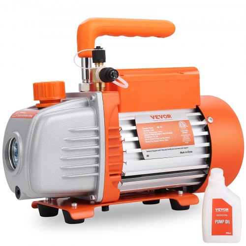 foto del prodotto vevor pompa a vuoto per refrigerazione aria condizionata 150w pompa a vuoto monostadio 100l min, pompa vuoto 5pa velocit 1440 giri min per auto riparazione hvac manutenzione degassificazione resina