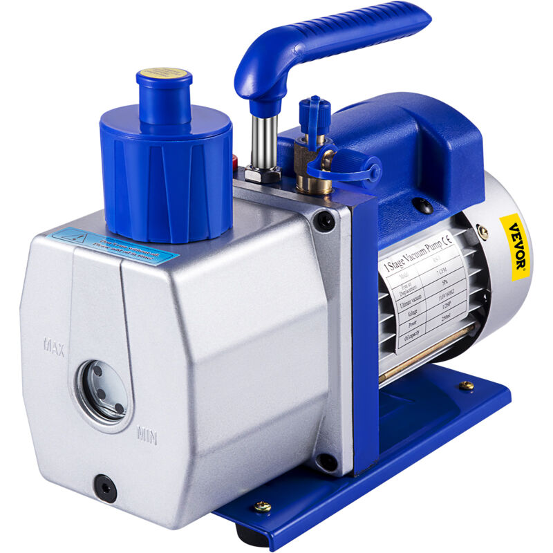 foto del prodotto vevor pompa per vuoto 29,2 x 11,4 x 21,6 cm pompa per vuoto per aria condizionata 198,21 l min stadio singolo, sistemi r12 r22 r134a r410a 110 v