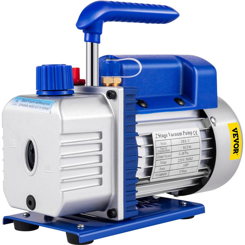 foto del prodotto vevor pompa per vuoto per aria condizionata 9 cfm, kit pompa per vuoto automatica 1 hp, radiatore intelligente, condizionatore dearia per