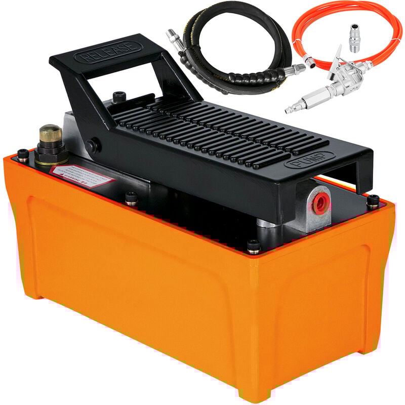foto del prodotto vevor pompa pneumatica idraulica b 70bq, capacita serbatoio 1,6l pompa idraulica a pedale dellinterruttore, pressione dellaria 0,7 1mpa, pompa