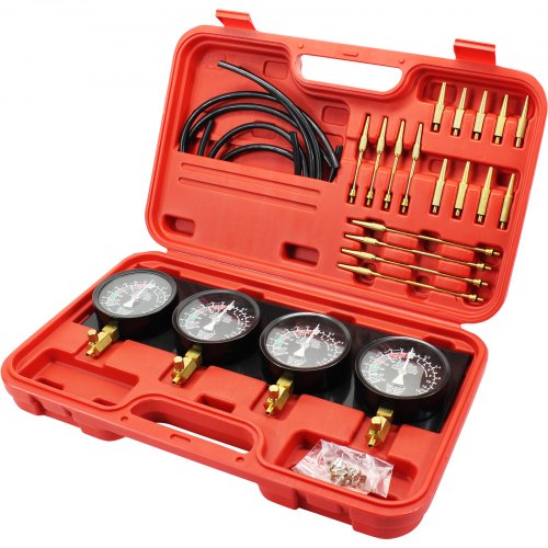 foto del prodotto vevor pompa vuoto condizionatori pompe sottovuoto 4 pezzi kit misuratori di vuoto per sincronizzazione carburatore depressurizzatore per carburatore