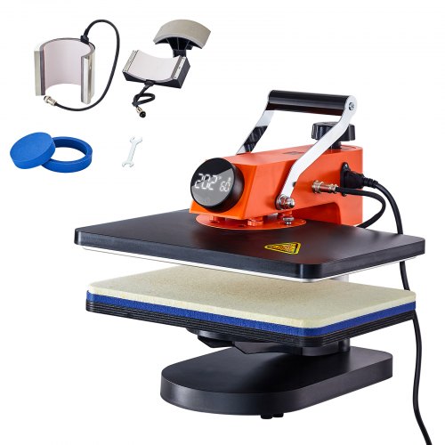 foto del prodotto vevor pressa di calore 42 x 40 x 39 cm macchina per sublimazione rotazione 360 