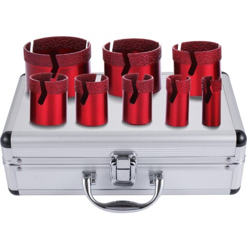 foto del prodotto vevor punta diamantata 20 68 mm sega a tazza frese a tazza diamantate set di utensili per taglierina per piastrelle ceramica marmo taglio porcellana