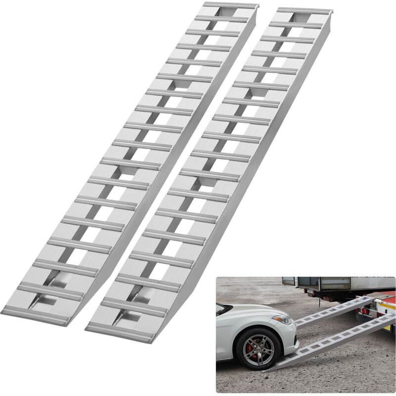 foto del prodotto vevor rampe in alluminio 108 x 15 , capacita di carico di 10.000 libbre per moto moto fuoristrada rimorchio atv utv trattore da giardino tosaerba,