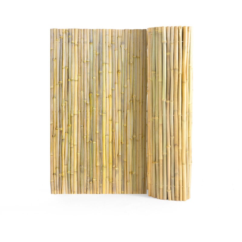 foto del prodotto vevor recinzione per la privacy in bambu naturale arrotolato, recinzione per la privacy in bambu ecologica, 1,22 m di altezza x 2,44 m di lunghezza