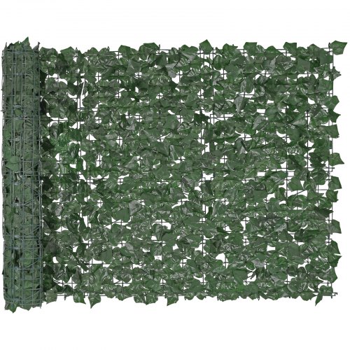 foto del prodotto vevor recinzione privacy edera, 99x249 cm, pannello verde artificiale, recinzione edera verde connessione rinforzata, siepi artificiali foglie finte, decorazione per giardino, cortile, balcone