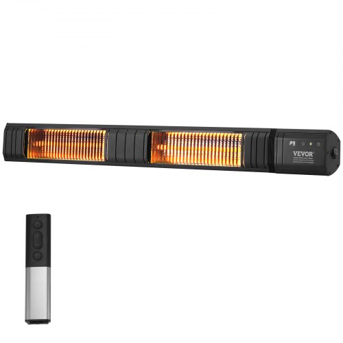 foto del prodotto vevor riscaldatore a infrarossi 3000w riscaldatore elettrico con telecomando