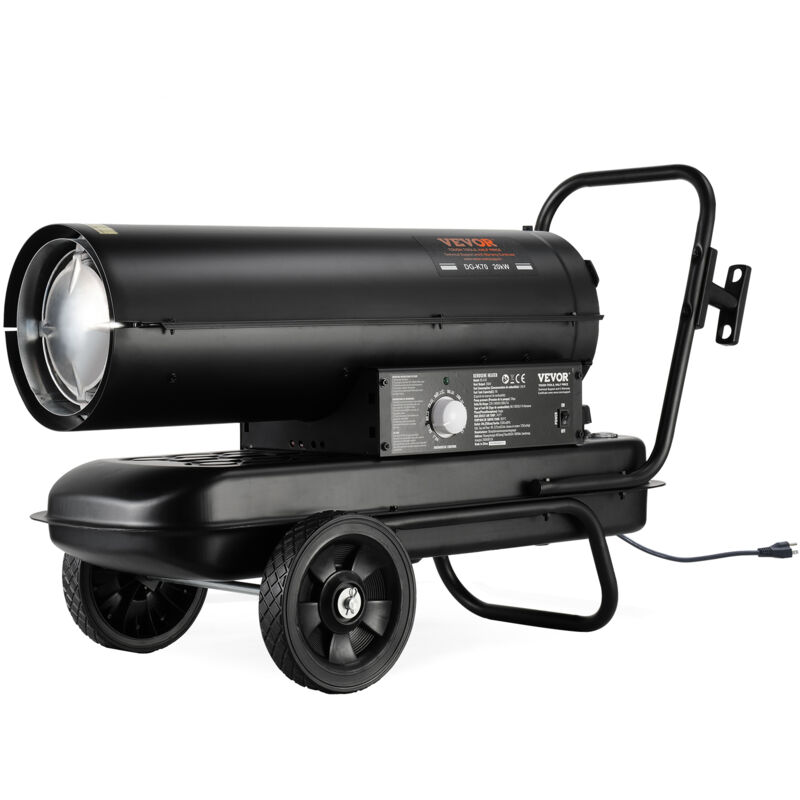 foto del prodotto vevor riscaldatore ad aria calda diesel a cherosene 70000 btu, torpedo riscaldatore deambiente portatile con controllo termostato serbatoio 19 l per