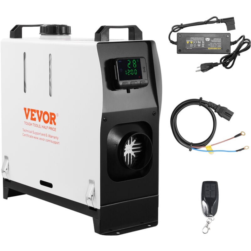 foto del prodotto vevor riscaldatore diesel tutto in uno 5 8 kw, riscaldatore ad aria diesel con display lcd per controllo remoto, riscaldamento rapido per interni
