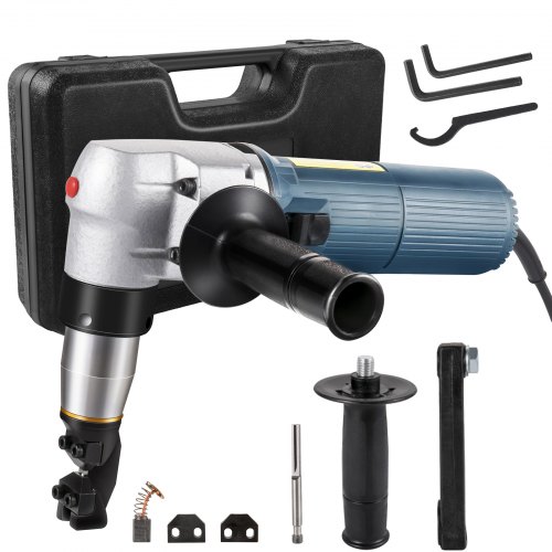 foto del prodotto vevor roditrice per lamiera in metallo, spessore 0,16 pollici 4 mm 625 w 220 v cesoia elettrica per lamiera per lamiere, materiali ondulati, tubi, profili complessi, acciaio inossidabile, alluminio