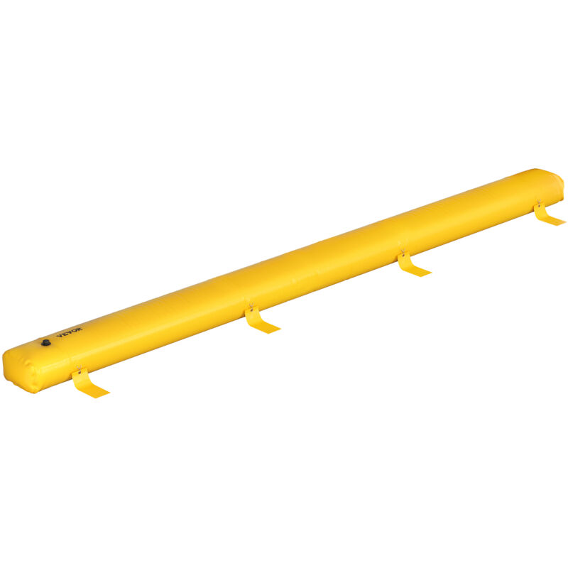 foto del prodotto vevor sacco antiallagamento, 24 piedi x 12 pollici, tubi riutilizzabili in pvc per la deviazione dellacqua utilizzato per porte, garage, giallo