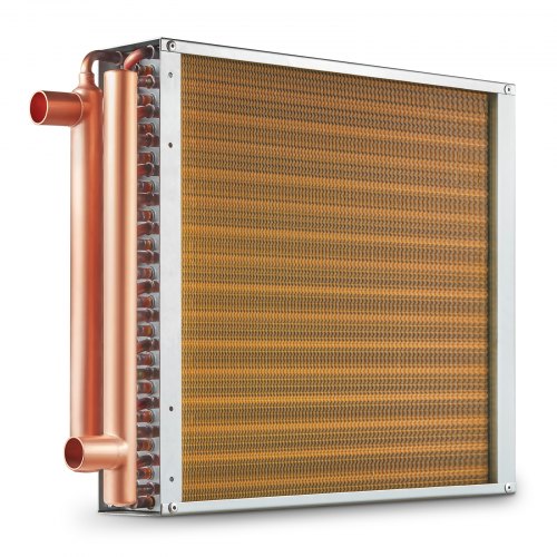 foto del prodotto vevor scambiatore di calore acqua aria 40,64 x 40,64 cm 3 ranghi 242 alette