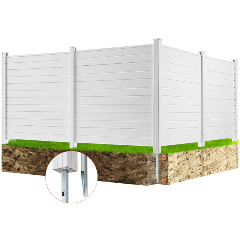 foto del prodotto vevor schermo per la privacy da esterno, recinzione 1270x1270mm per cortile per condizionatore dearia, recinzione per attrezzature per piscina in