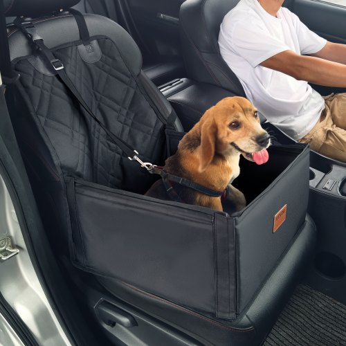 foto del prodotto vevor seggiolino auto per cani di piccola taglia animali 12 kg nero