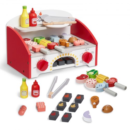 foto del prodotto vevor set da gioco per barbecue 26 pz set di giocattoli per grigliate di cucina