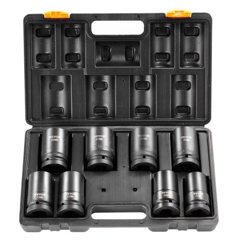 foto del prodotto vevor set di bussole per avvitatore a percussione 2,54 cm 8 pezzi con scatola