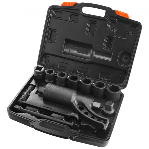 foto del prodotto vevor set di chiave dinamometrica 25,4 mm rapporto 1 64 moltiplicatore di forza con 8 bussole, set moltiplicatore di forza svita bulloni per la rimozione dei dadi per riparazione auto officina garage