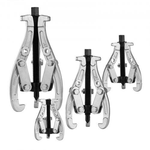 foto del prodotto vevor set estrattore per ingranaggi, kit estrattore da 7,62 10,2 15,2 20,3 cm, strumento per la rimozione della puleggia del volano del cuscinetto dell ingranaggio a 3 ganasce