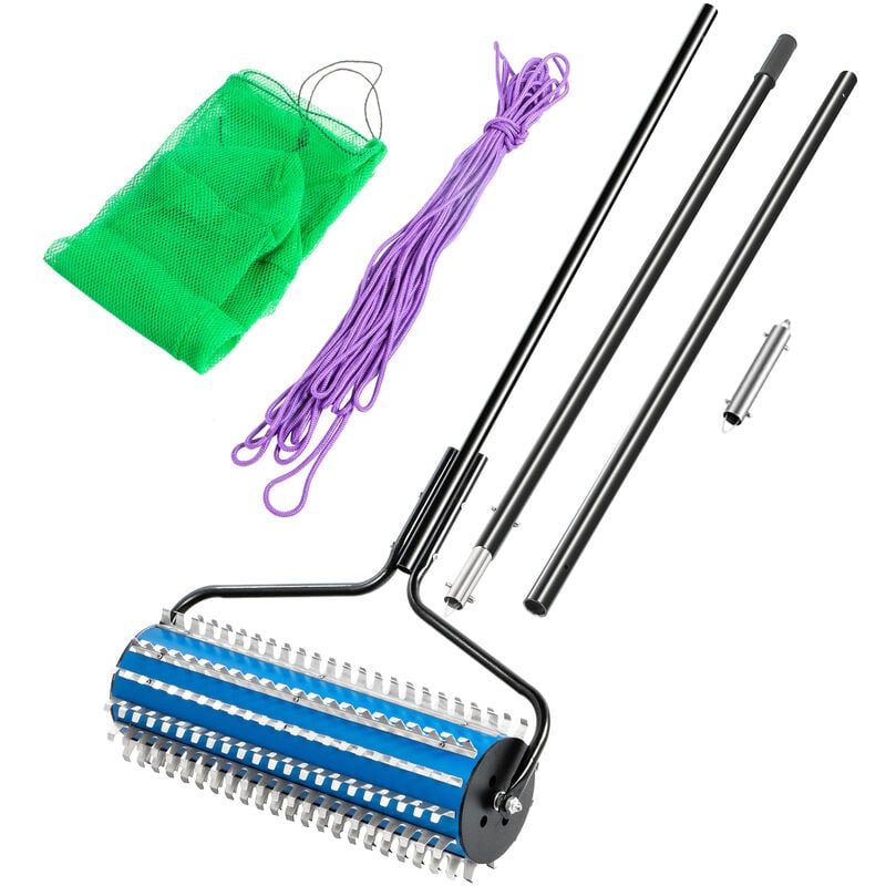 foto del prodotto vevor spazzolatrice per prati sintetici comber 144 x 23,6 x 6 pollici, spazzolatrice per prati artificiali con corda da 15m e borsa a rete,