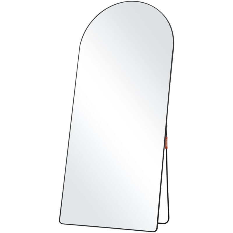 foto del prodotto vevor specchio ad arco a figura intera 1800 x 810 mm grande specchio da terra appeso a parete con supporto telaio in lega di alluminio, specchio da