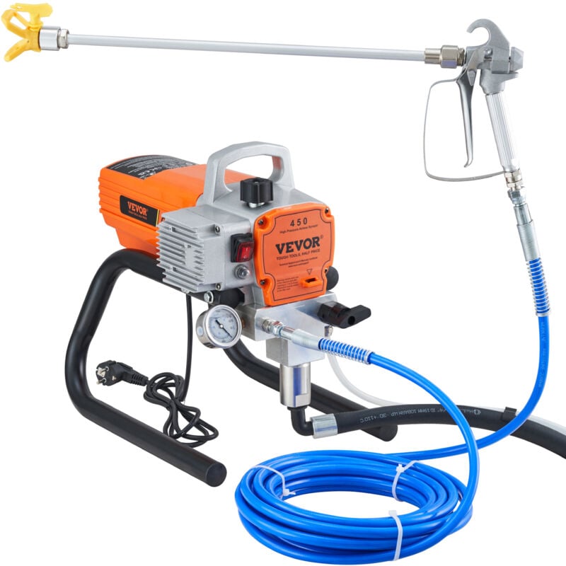 foto del prodotto vevor spruzzatore di vernice 1800w, macchine per verniciatura airless a spruzzo airless elettrica, macchina a spruzzo per vernice con tubo