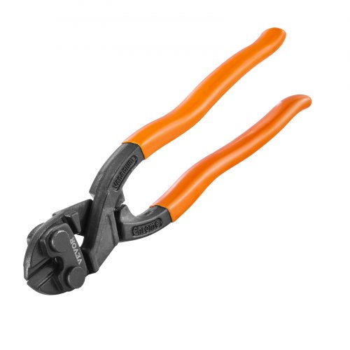 foto del prodotto vevor tagliabulloni in acciaio al cromo 8 pollici mini tagliabulloni da 200mm durezza 57 62 hrc ganasce regolabile, cesoia tagliabulloni tronchese per bulloni chiodi cavi maniglia in gomma, tronchese