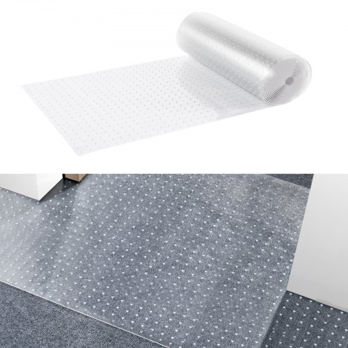 foto del prodotto vevor tappetino protettivo per animali domestici, 762 x 61 cm pvc antigraffio tappeto porta per animali, tappetino antiscivolo antigraffio, tappo antigraffio per tappeti in plastica facile tagliare
