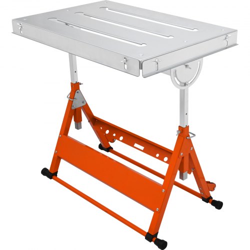 foto del prodotto vevor tavolo da saldatura lavoro saldatore in acciaio pieghevole 3 angoli inclinabili capacità carico max. 181kg, banco di lavoro per saldatura 76,2 x 50,8 cm inclinazione 0° / 30° / 90° da officina
