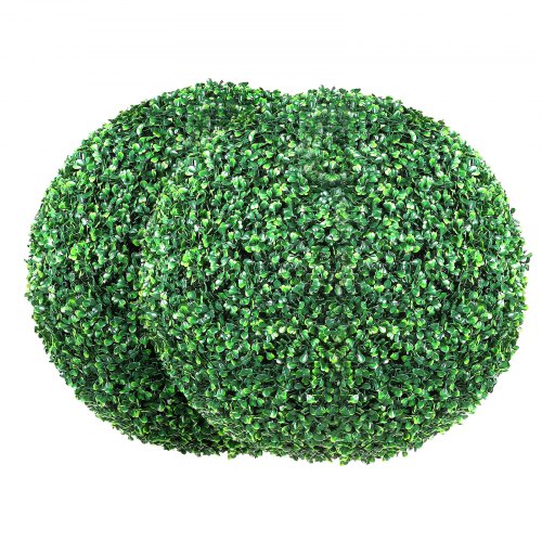 foto del prodotto vevor topiaria artificiale in legno di bosso 406 mm palla di bosso artificiale 2 piante finte in pe foglie intercambiabili farfalle decorative decorazione interni giardino terrazza balcone ingresso