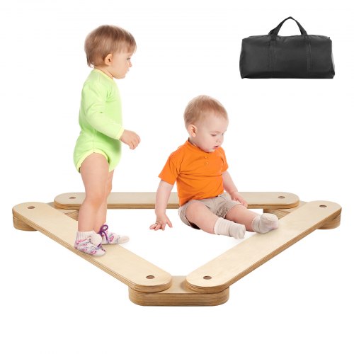foto del prodotto vevor trave di equilibrio colorata impilabile, confezione da 3, giocattoli montessori per bambini da 2 a 6 anni, promuove coordinazione e abilit motorie, corso di ginnastica all aperto per interni