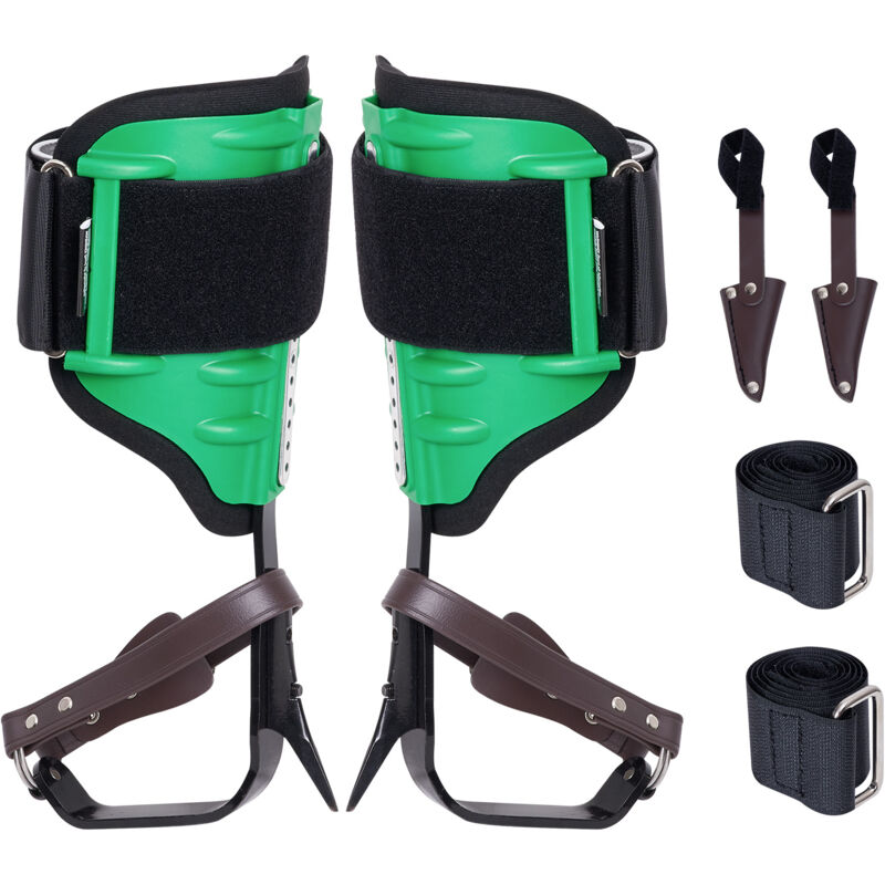 foto del prodotto vevor tree climbing spikes, 1 paio di speroni da arrampicata in lega di acciaio, capacita di carico di 350 libbre, attrezzatura da arrampicata